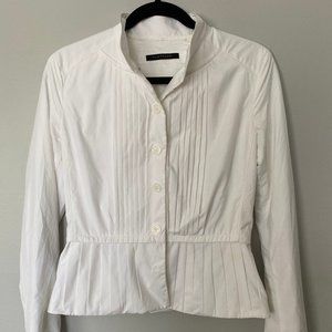 Elie Tahari White Summer Blazer Size 0